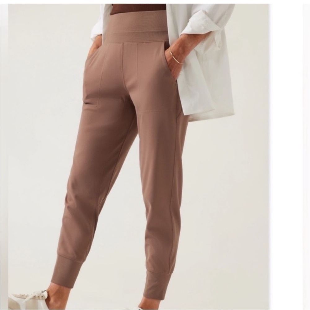 Athleta brown tan mocha Venice jogger pants athletic athleisure lounge 3X new